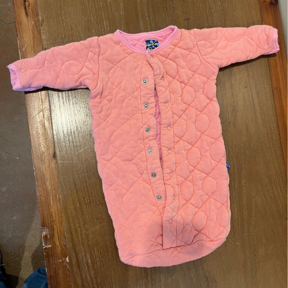 KICKEE PANTS Quilted Sleep Sack in Pink Size Newborn